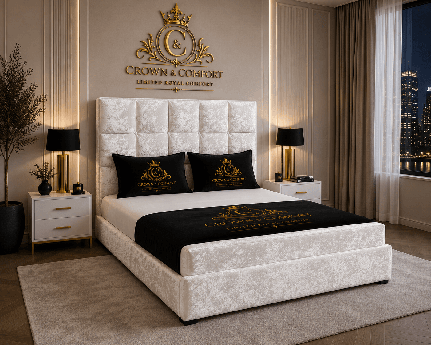 The Akmal Kensington Panel Bed