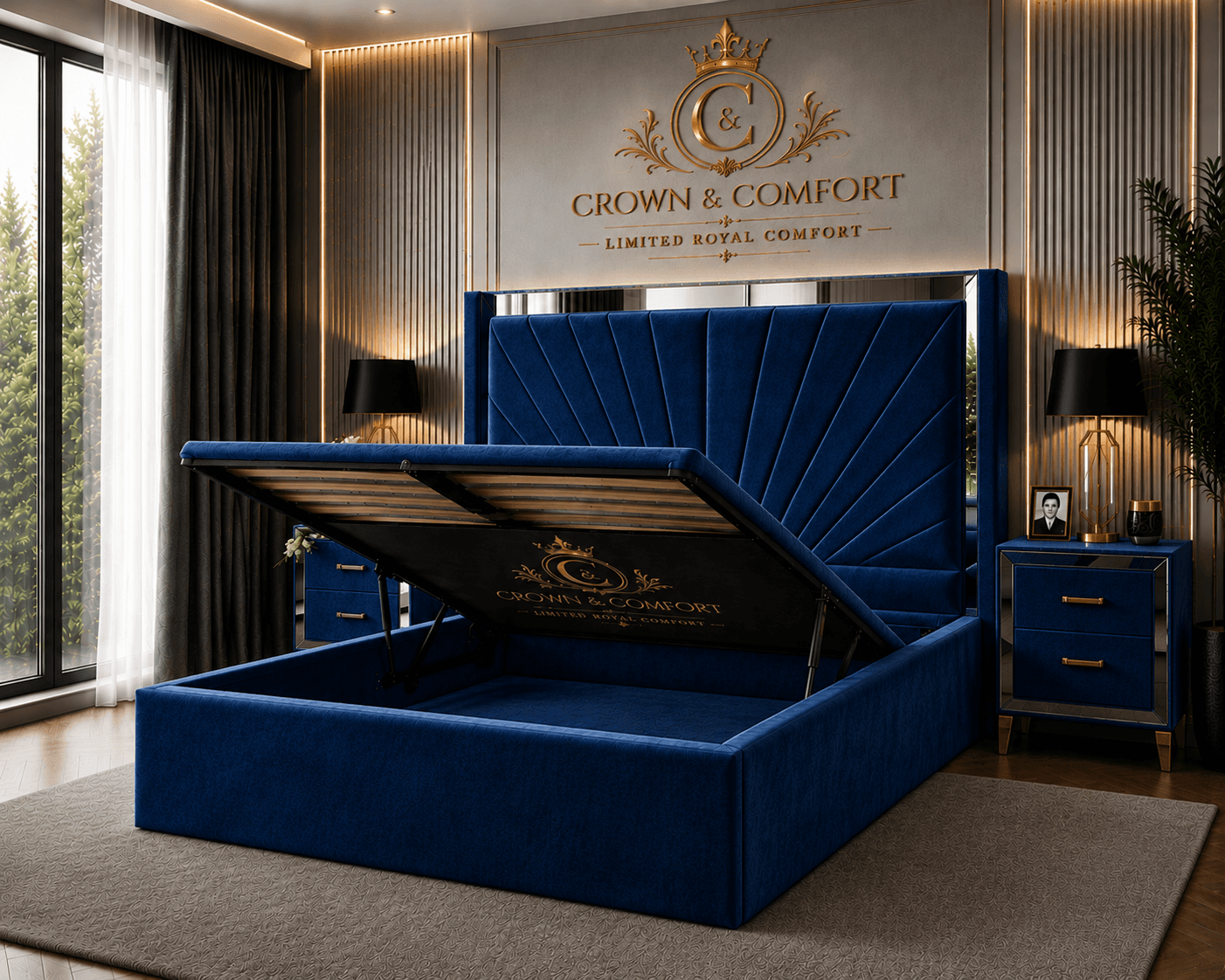 The Akmal Ottoman Storage Bed