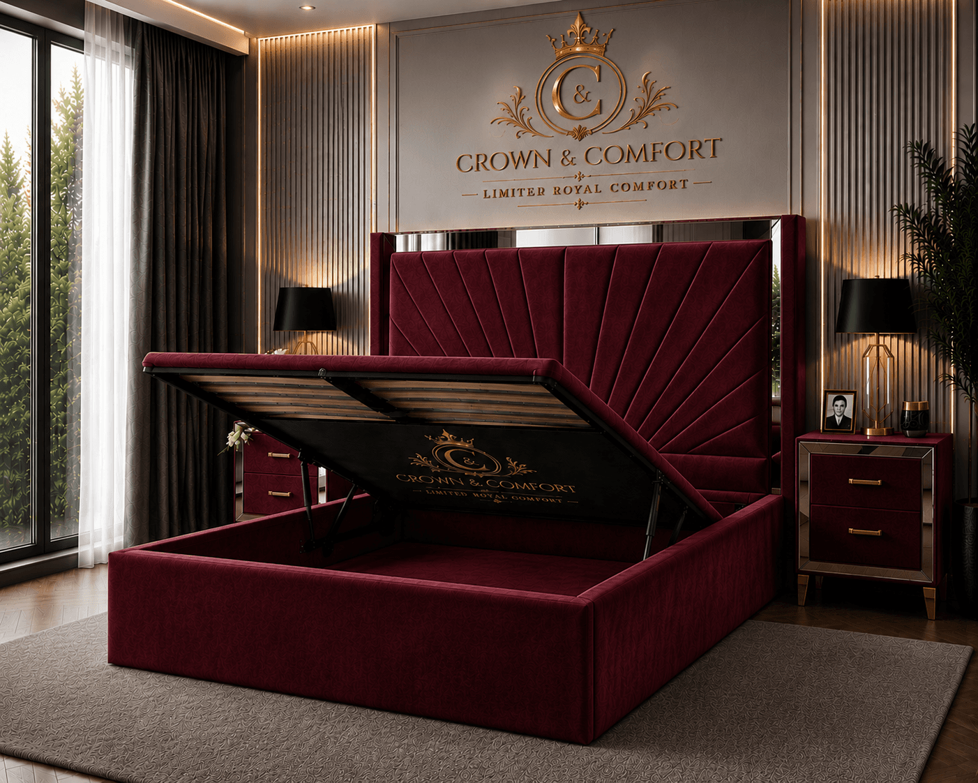 The Akmal Ottoman Storage Bed