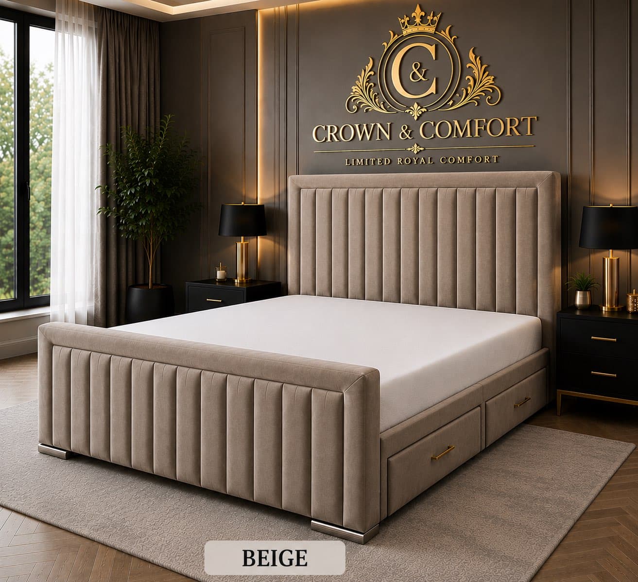 The The Crownvera Luxury Drawer Storage Bed