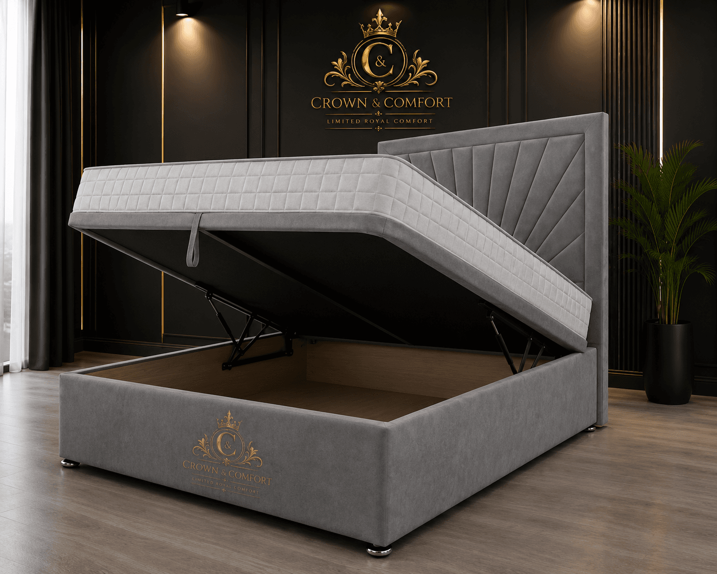 The Crownova Horizon Ottoman Storage Bed