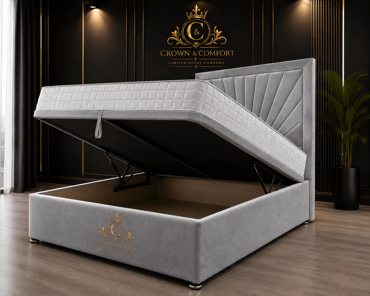The Crownova Horizon Ottoman Storage Bed