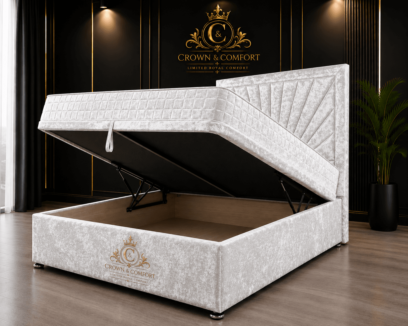 The Crownova Horizon Ottoman Storage Bed
