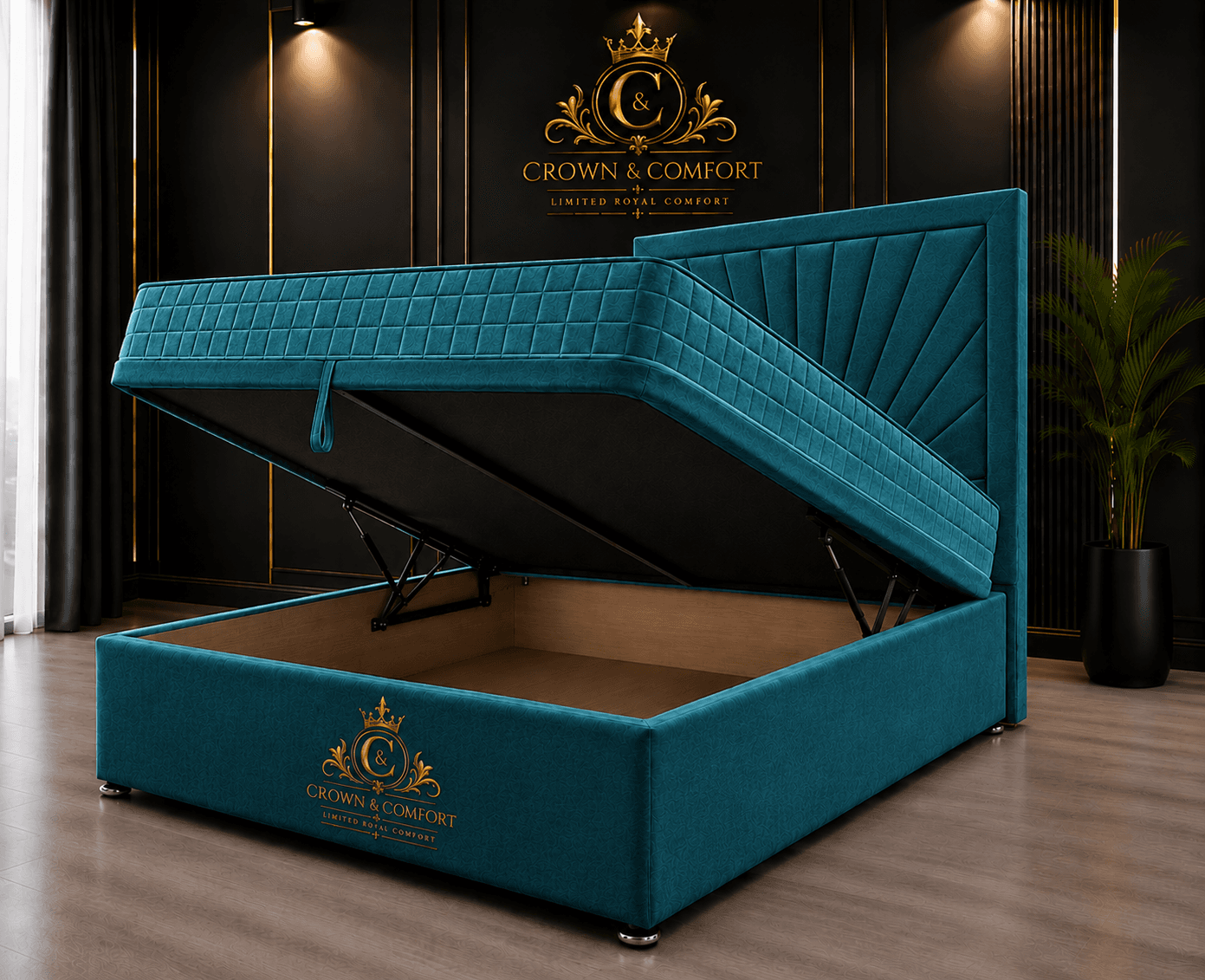 The Crownova Horizon Ottoman Storage Bed