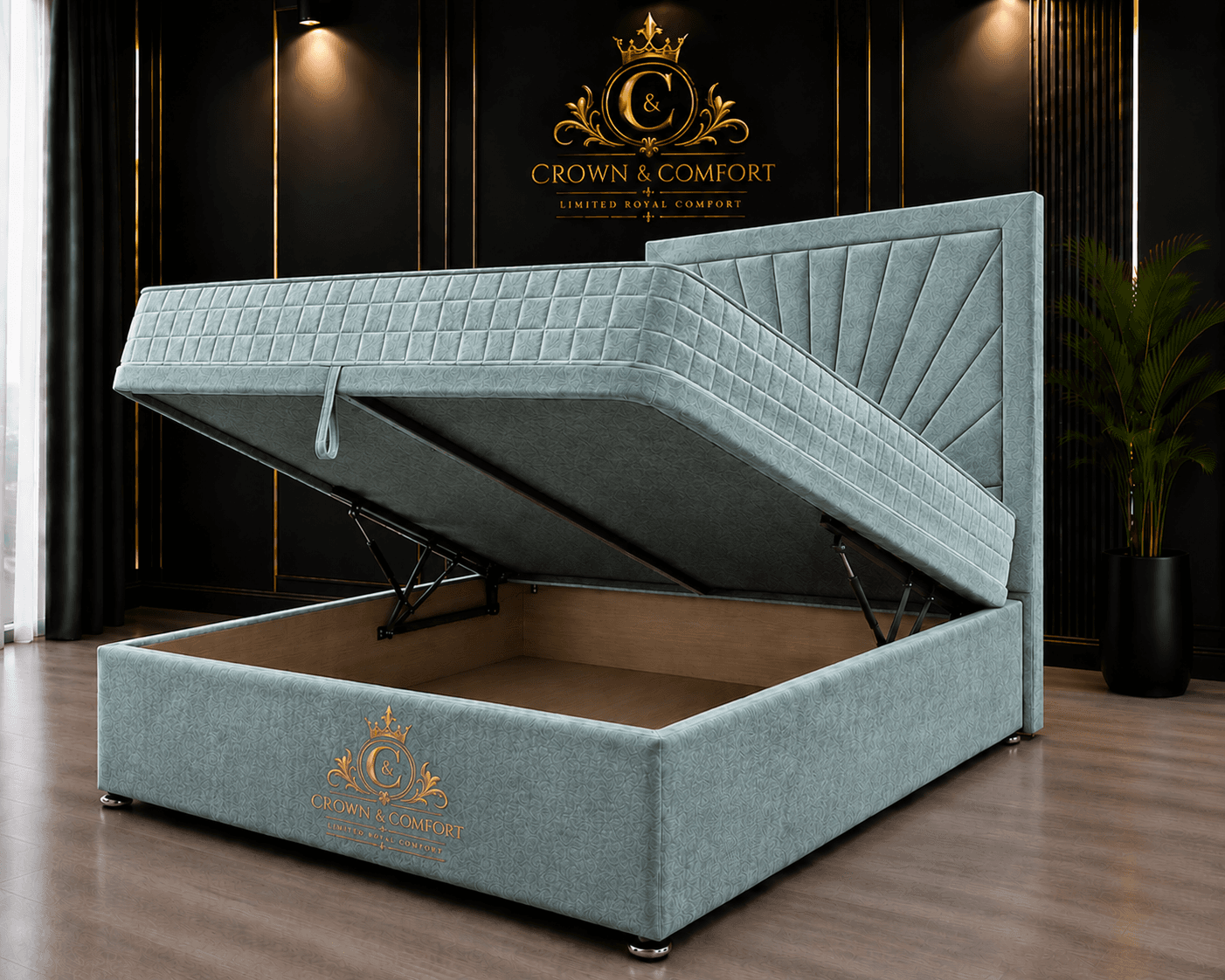 The Crownova Horizon Ottoman Storage Bed