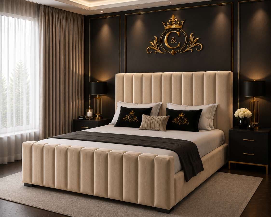 Akmal Luxe Upholstered Bed